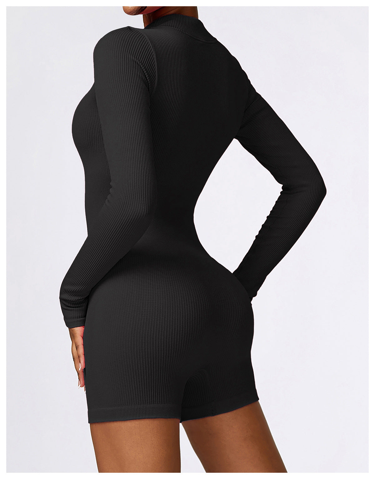 Long Sleeve Ribbed One Piece