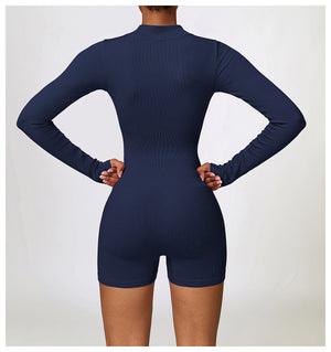 Long Sleeve Ribbed One Piece