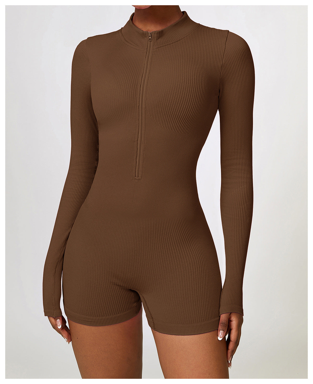 Long Sleeve Ribbed One Piece