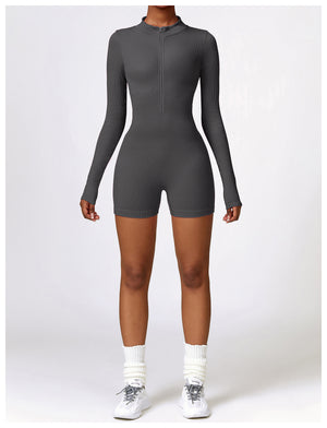 Long Sleeve Ribbed One Piece