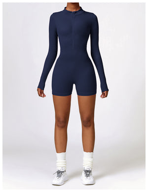 Long Sleeve Ribbed One Piece