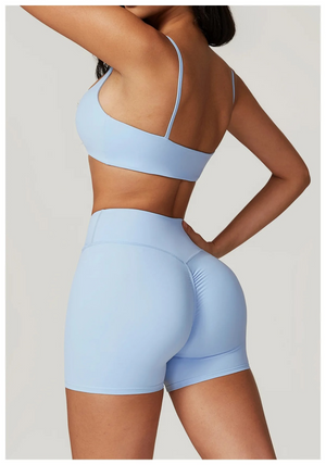 V WAIST SHORT SET