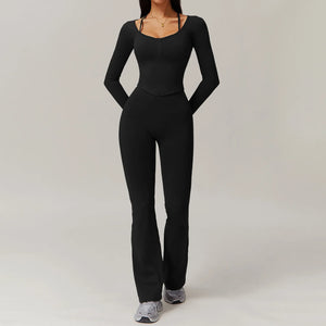 ZIPPER TWO PIECE FLARE SET