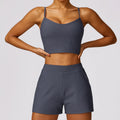 vest short set gray