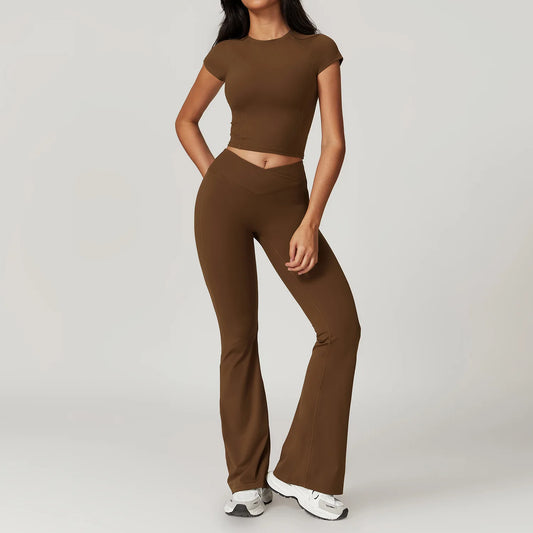 V WAIST FLARE SET