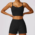 vest short set black