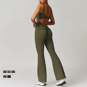 OPEN BACK SCRUNCH ONE PIECE