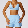 bra short set blue