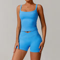 blue vest shorts