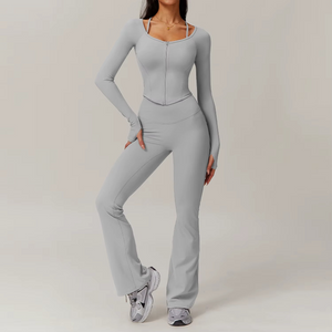 ZIPPER TWO PIECE FLARE SET