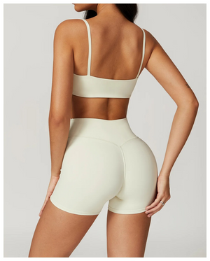V WAIST SHORT SET