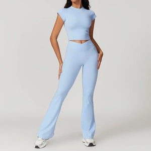 V WAIST FLARE SET