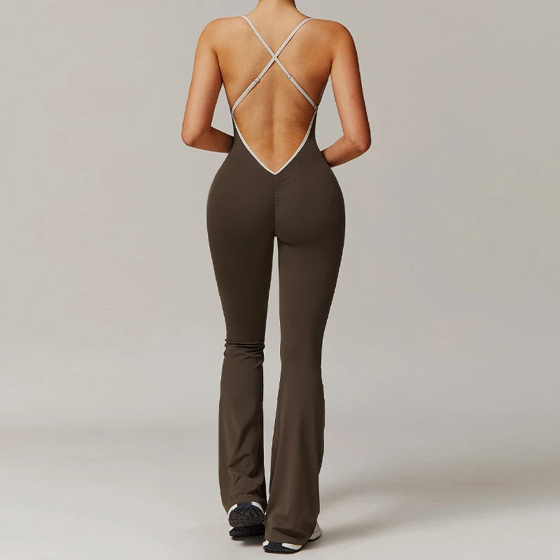 V OPEN Back One piece
