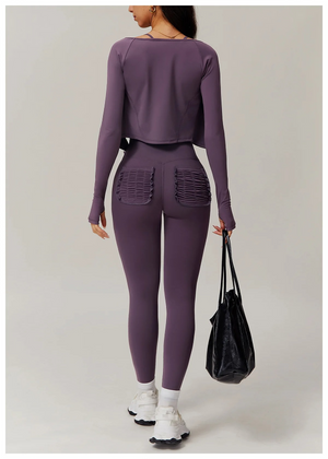 ZIPPER TWO PIECE FLARE SET