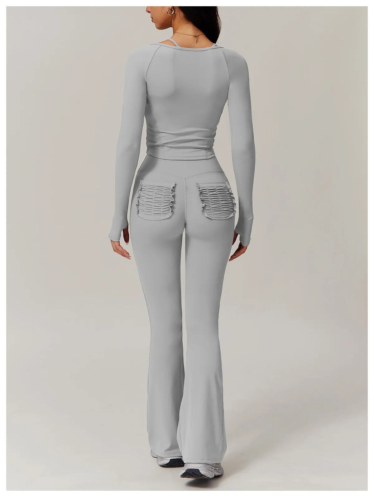 ZIPPER TWO PIECE FLARE SET