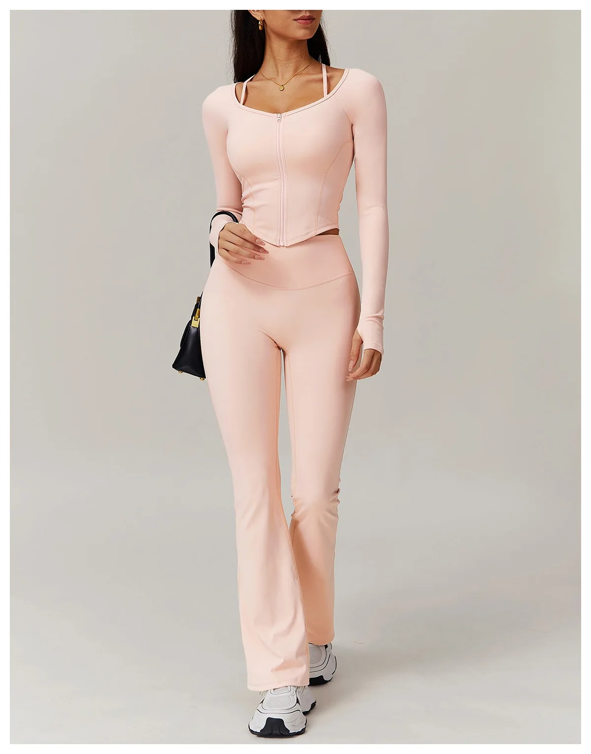 ZIPPER TWO PIECE FLARE SET