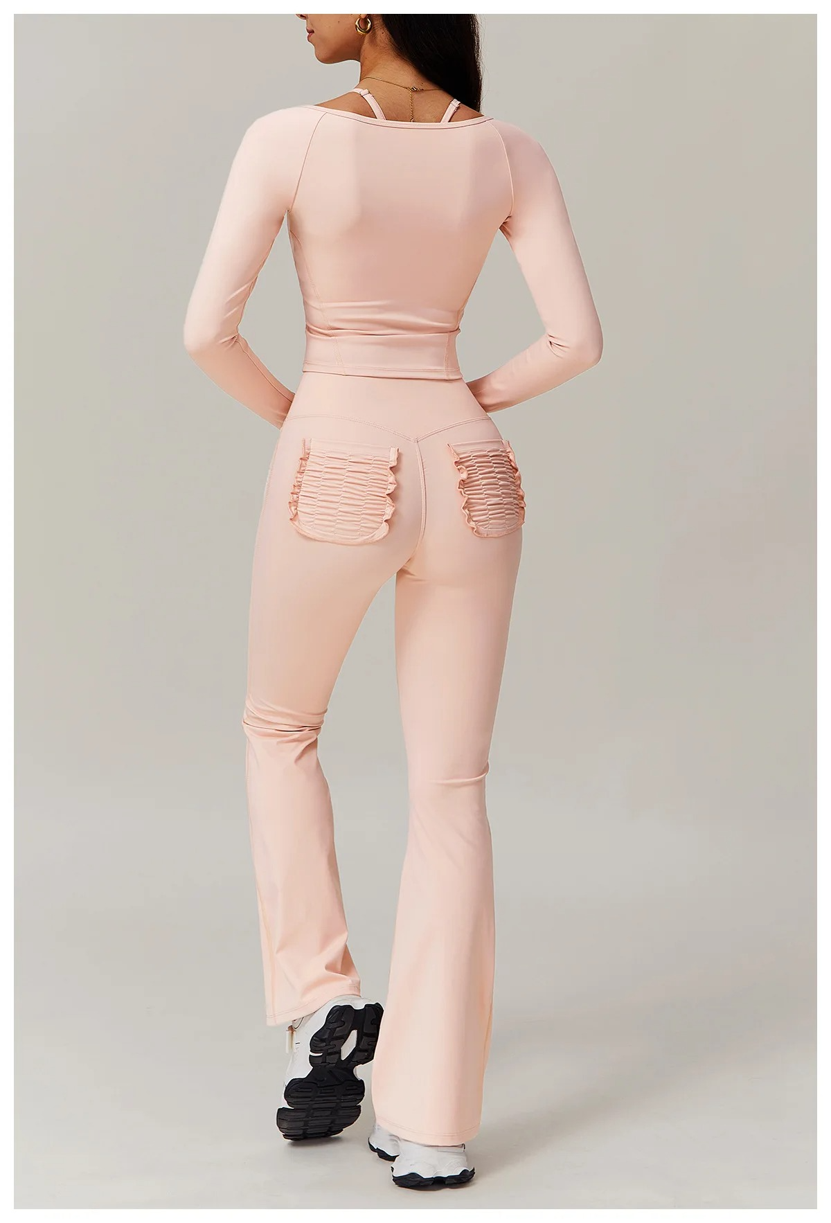 ZIPPER TWO PIECE FLARE SET
