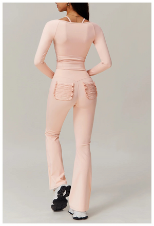 ZIPPER TWO PIECE FLARE SET