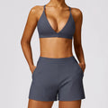 bra short set gray