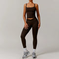 brown vest leggings