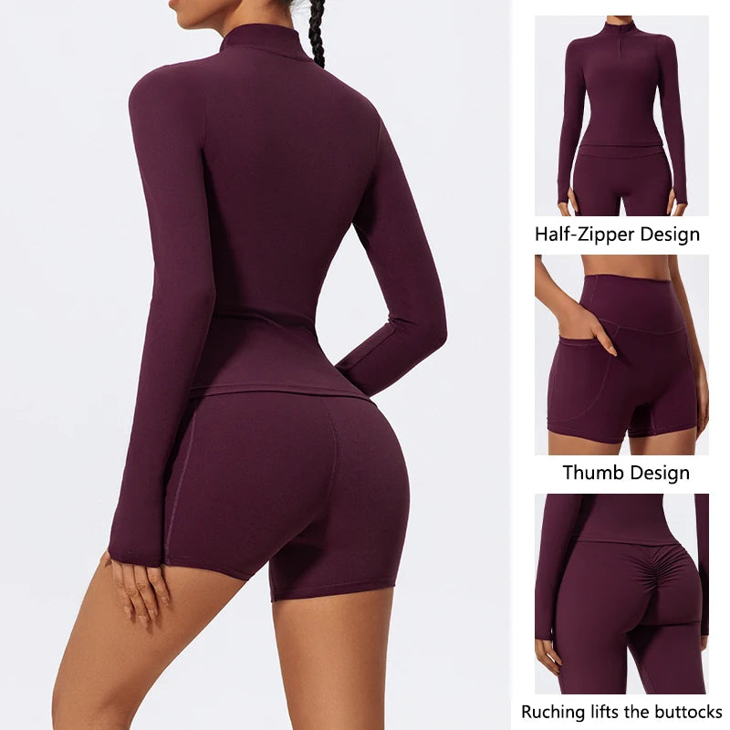 Half Zipper TWO PIECE SET