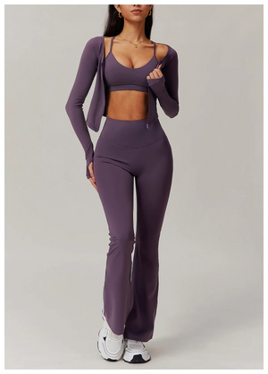 ZIPPER TWO PIECE FLARE SET