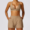 bra short set khaki