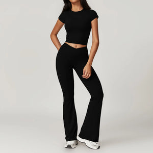 V WAIST FLARE SET