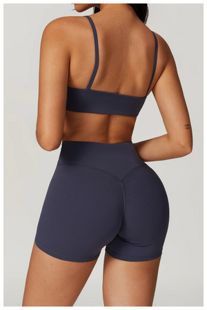 V WAIST SHORT SET