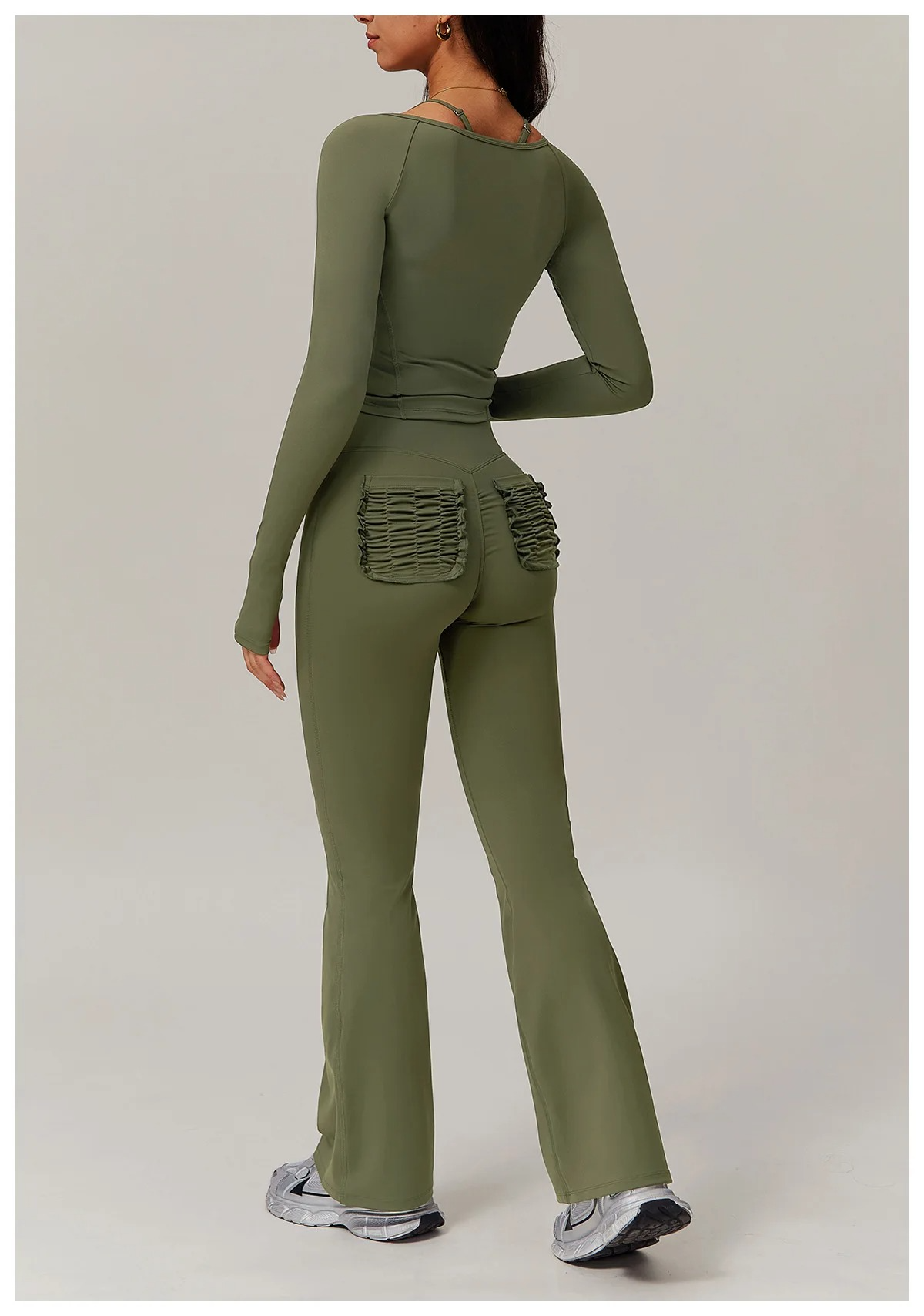ZIPPER TWO PIECE FLARE SET