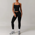 black vest leggings