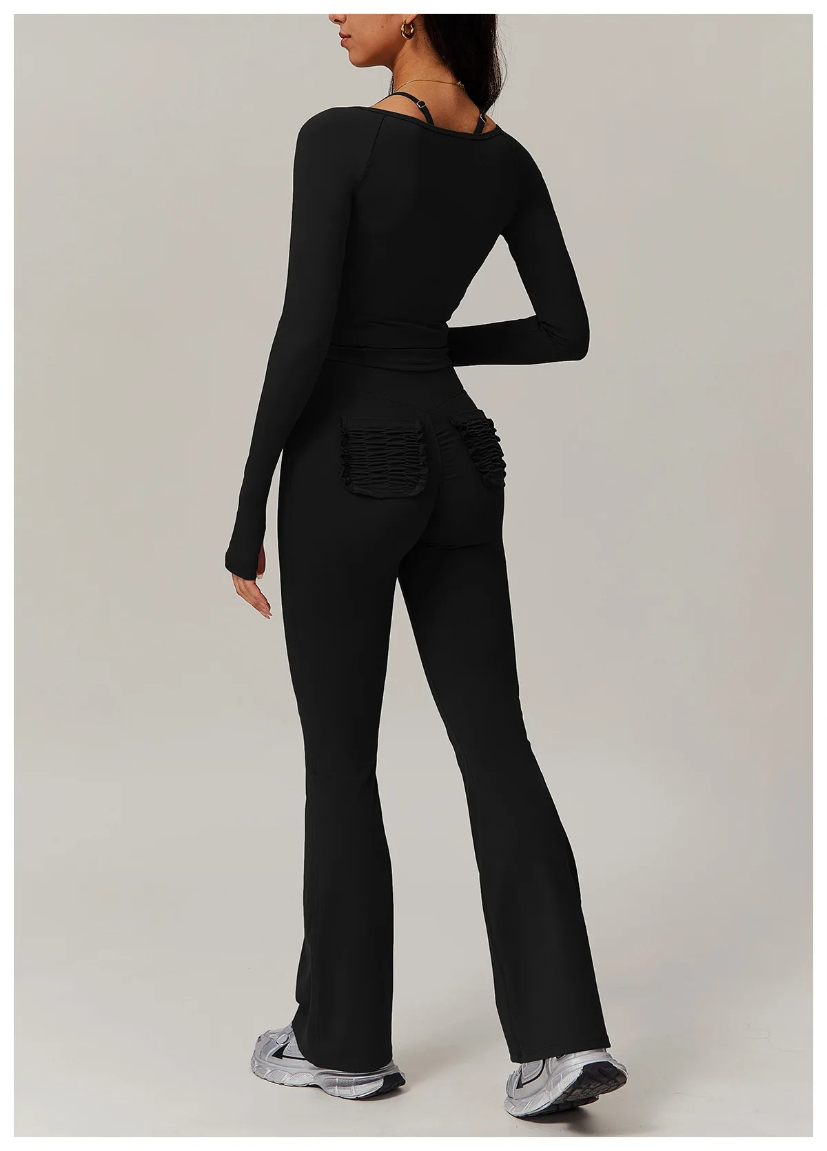 ZIPPER TWO PIECE FLARE SET