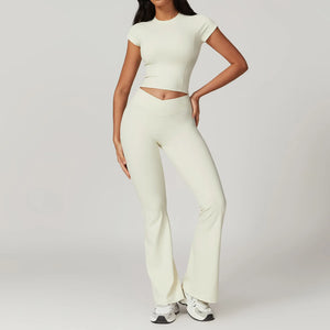 V WAIST FLARE SET