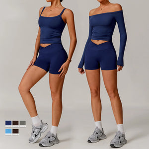 V WAIST TWO PIECE SET