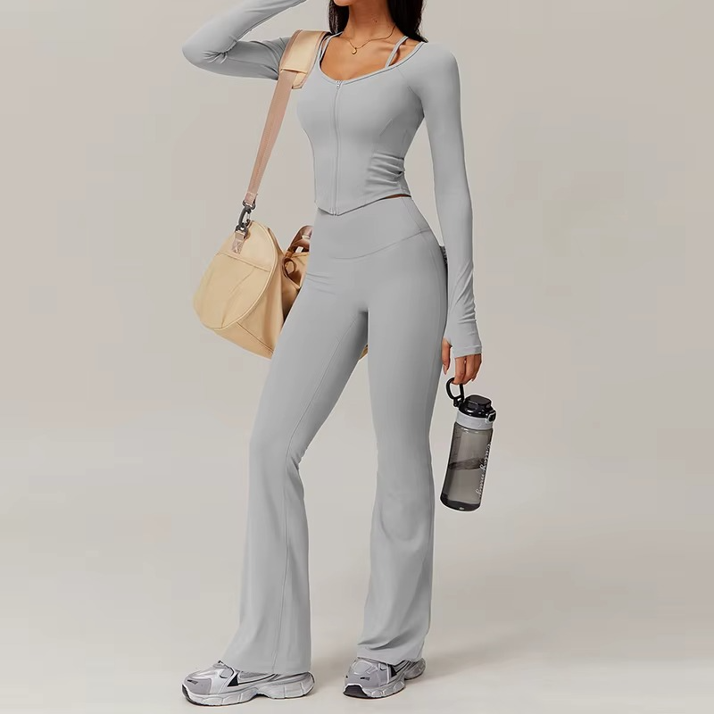 ZIPPER TWO PIECE FLARE SET