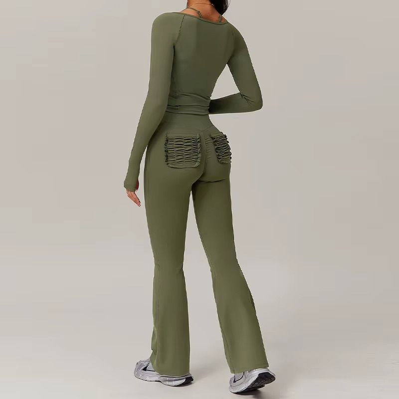 ZIPPER TWO PIECE FLARE SET