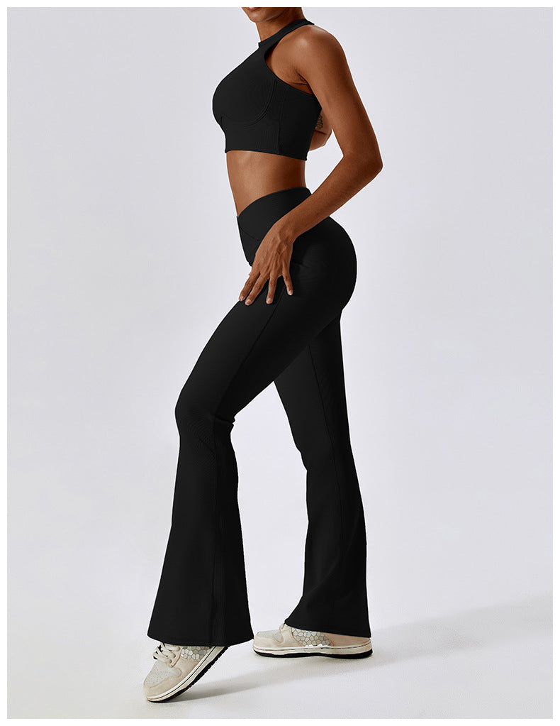 Ribbed 2 Piece flare set