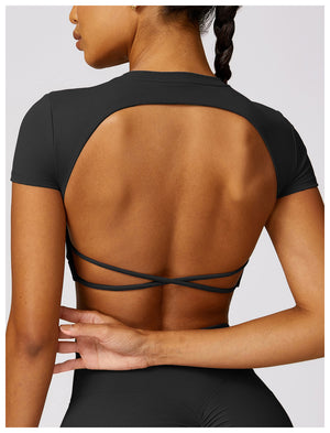 padded open back top