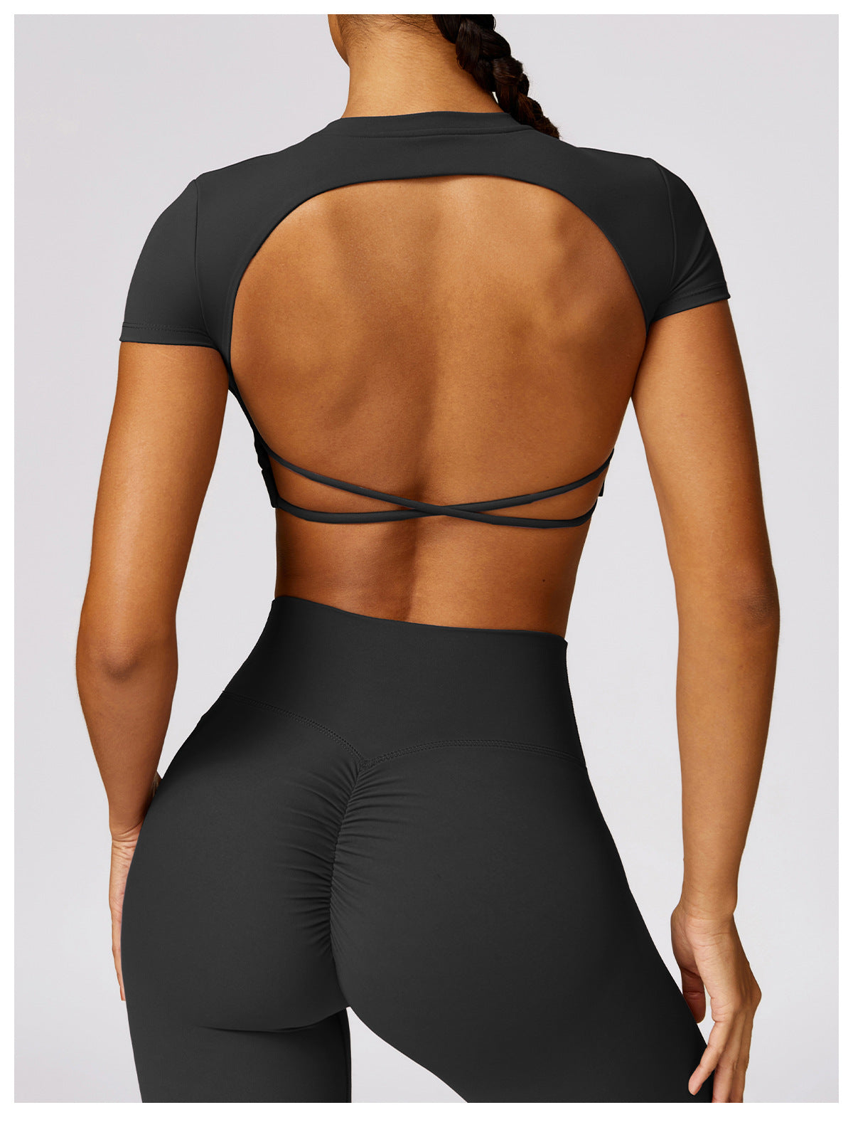 padded open back top