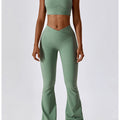 green vest leg pants