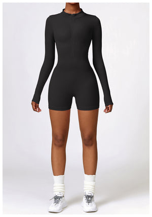 Long Sleeve Ribbed One Piece