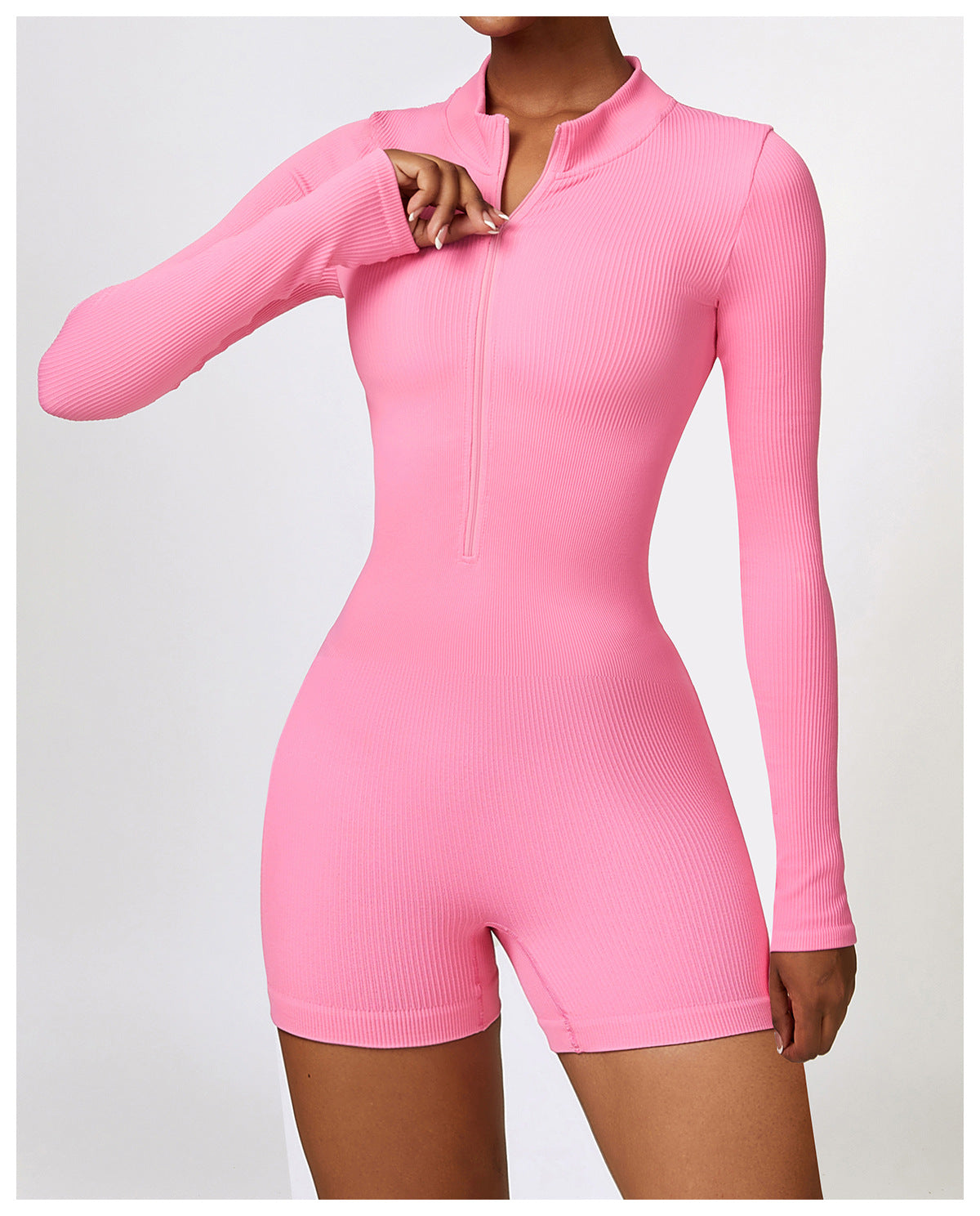 Long Sleeve Ribbed One Piece