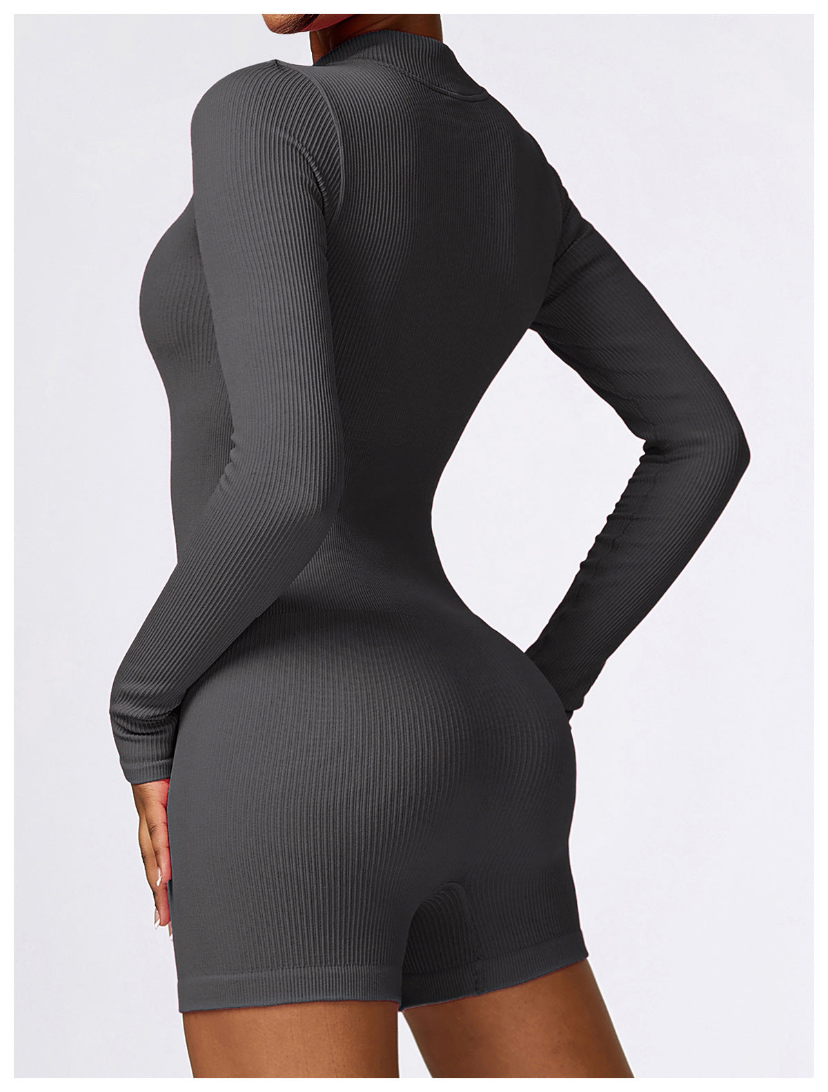 Long Sleeve Ribbed One Piece