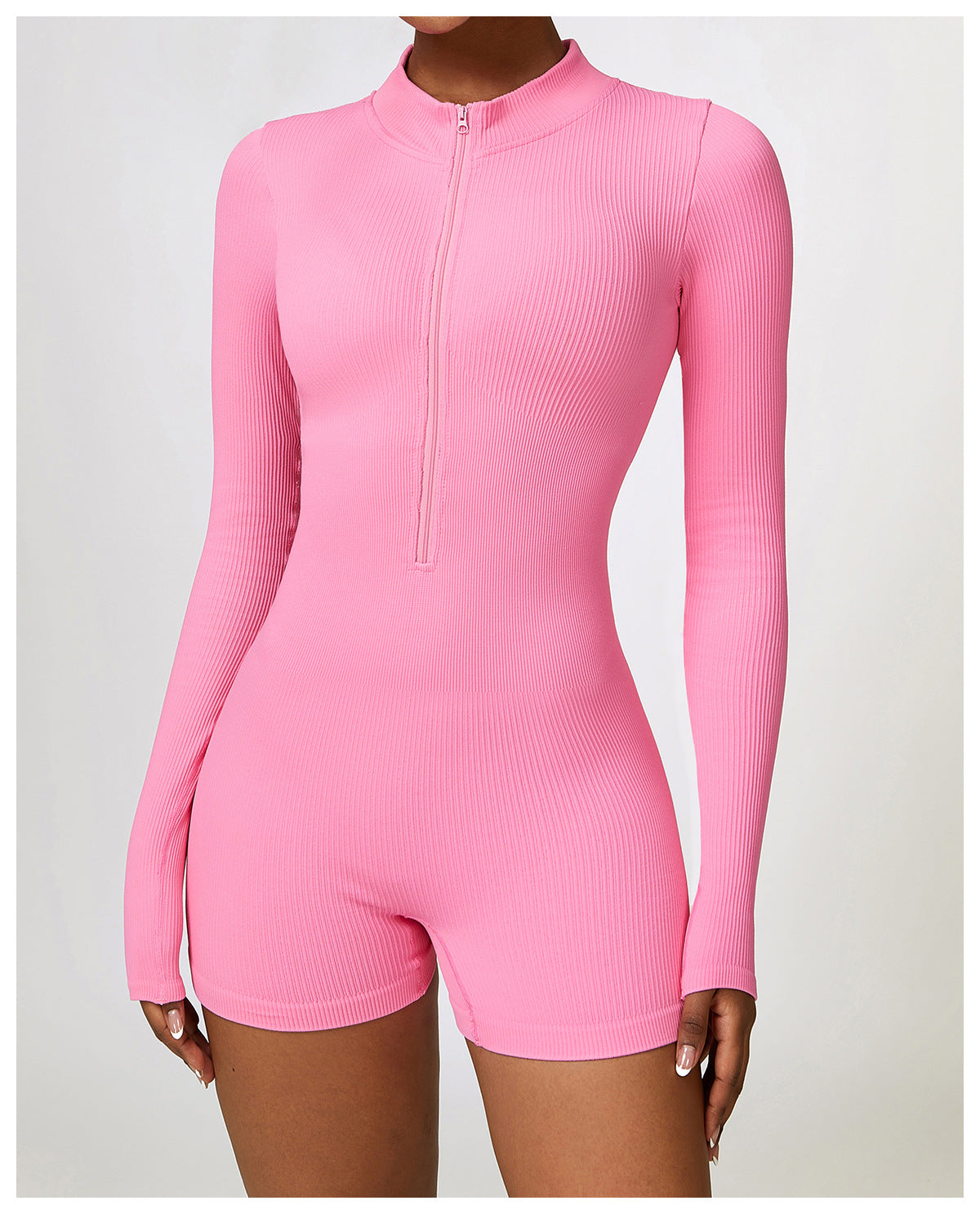 Long Sleeve Ribbed One Piece