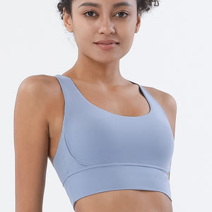 Seamless Cross Back Fitness Bra