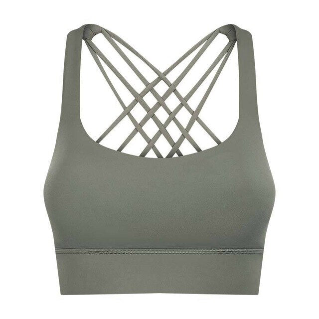 Cross Back Fitness Bra