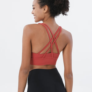 Seamless Cross Back Fitness Bra