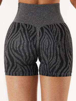 Seamless zebra print shorts