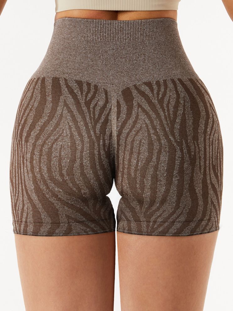 Seamless zebra print shorts