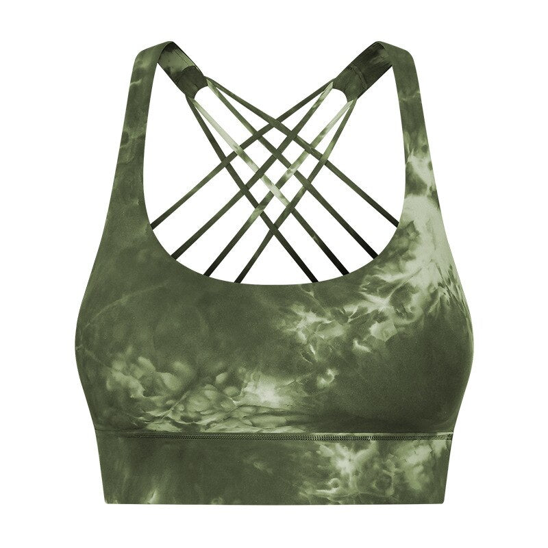 Cross Back Fitness Bra